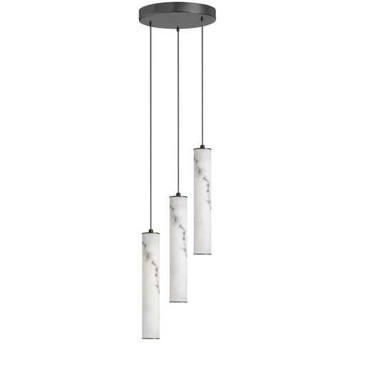30w Pendant, Mb W/ Faux Alabaster | RBN-1230LEDP-MB