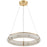 56w Pendant, Aged Brass W/ Faux Alabaster | RBN-2360LEDP-AGB-ALB