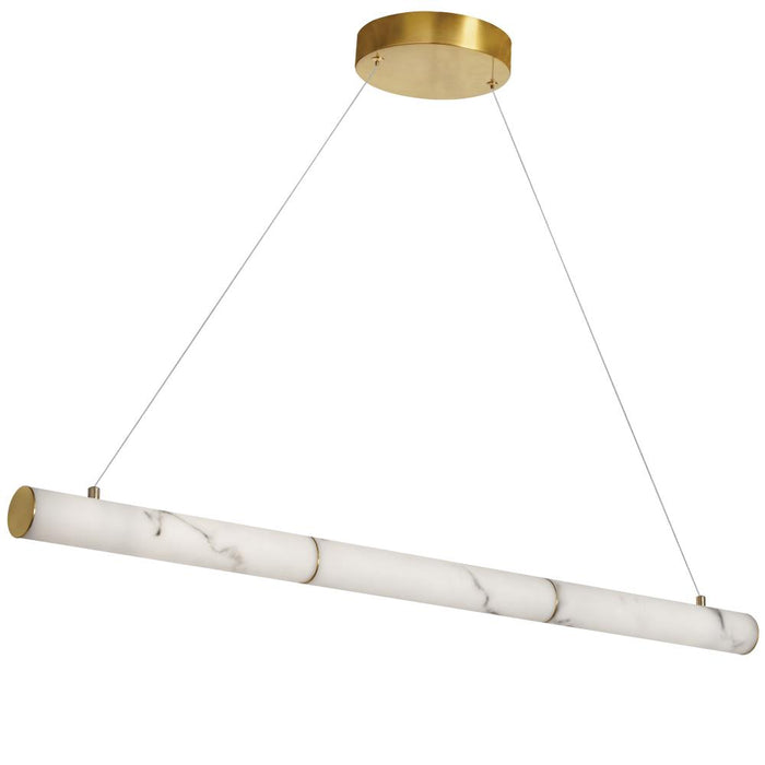 30w Horiz Pendant, Agb W/ Faux Alabaster | RBN-4030HP-AGB-ALB