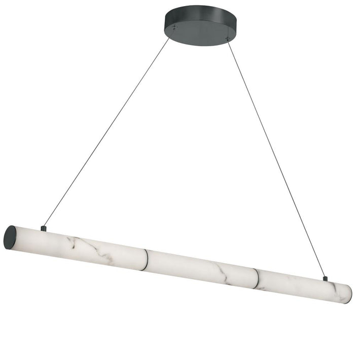 30w Horiz Pendant, Mb W/ Faux Alabaster | RBN-4030HP-MB-ALB