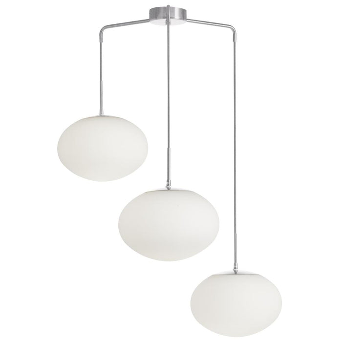 3 Light  Pendant, Pc W/ Wh Opal Glass | RCL-323P-PC