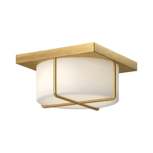 Kuzco Lighting Inc Regalo 10-in Brushed Gold/Opal Glass LED Flush Mount
