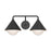 Remy 21-in Matte Black/opal Glass 2 Lights Vanity | VL485221MBOP