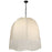 1 Light Incandescent Pendant, Matte Black W/ White Fringe Shade | REN-301P-MB
