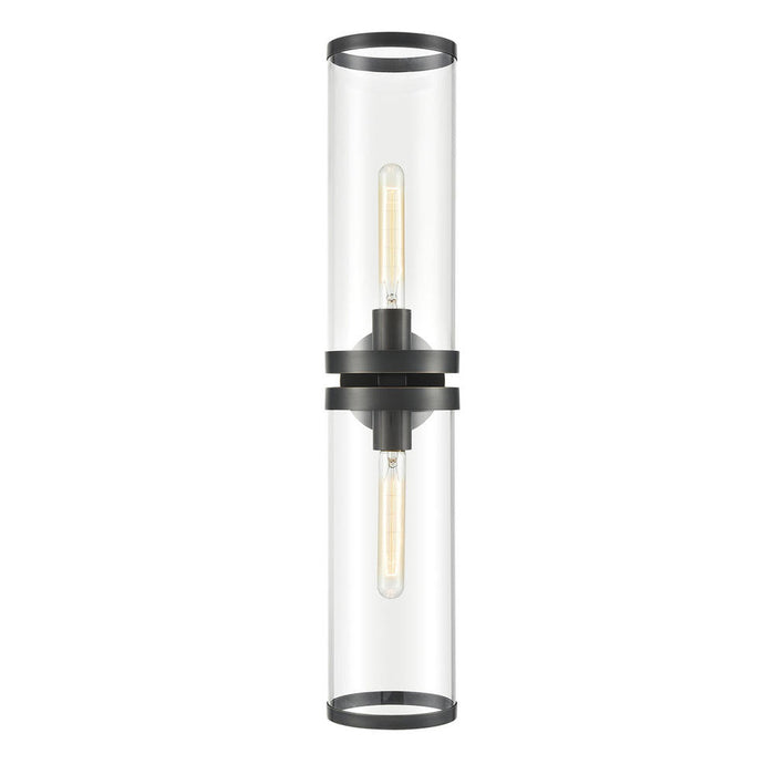 Alora Revolve Ii Clear Glass/Urban Bronze 2 Lights Wall/Vanity