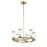 Alora Revolve Clear Glass/Natural Brass 6 Lights Chandeliers