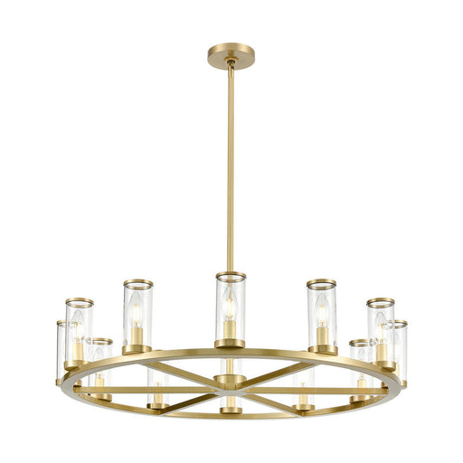 Revolve Clear Glass/natural Brass 12 Lights Chandeliers | CH309012NBCG