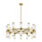 Alora Revolve Clear Glass/Natural Brass 24 Lights Chandeliers
