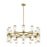 Revolve Clear Glass/natural Brass 24 Lights Chandeliers | CH309024NBCG