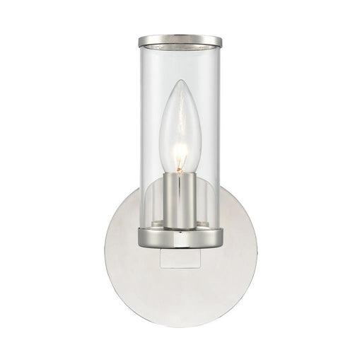 Revolve Clear Glass/polished Nickel 1 Light Wall/vanity | WV309001PNCG