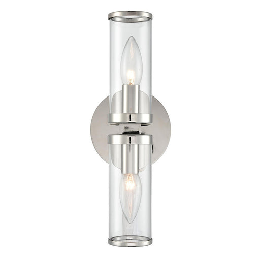 Revolve Clear Glass/polished Nickel 2 Lights Wall/vanity | WV309002PNCG