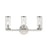 Alora Revolve Clear Glass/Polished Nickel 3 Lights Wall/Vanity