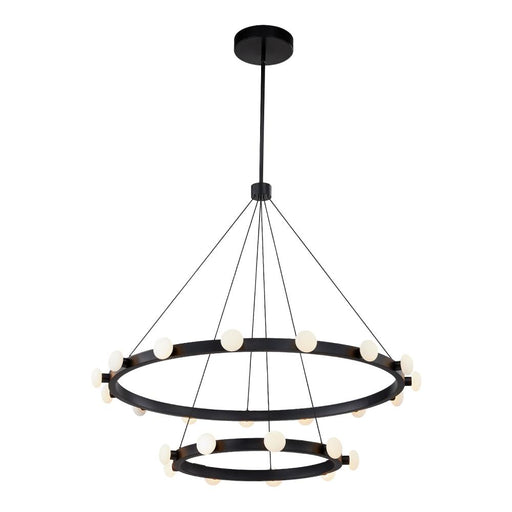 Rezz 36-in Black Led Chandeliers | CH63436-BK