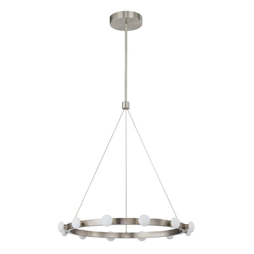 Rezz 28-in Brushed Nickel Led Pendant | PD63428-BN