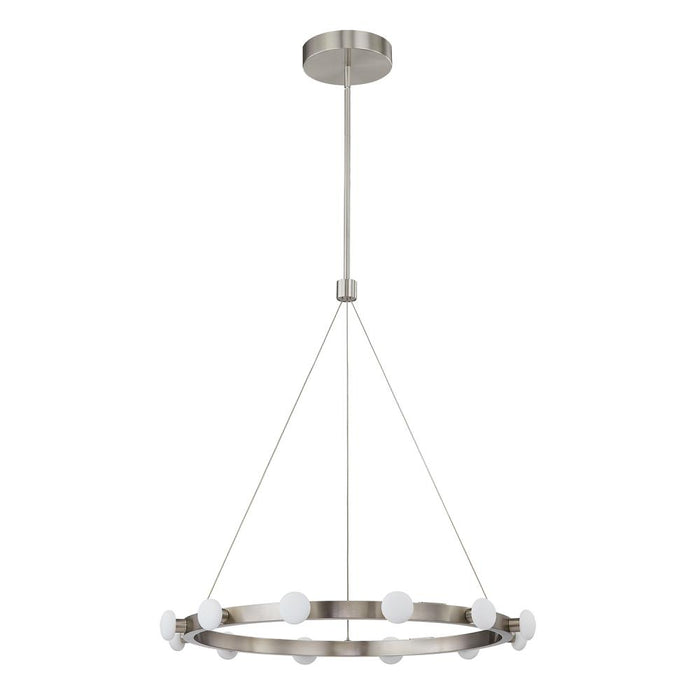 Rezz 28-in Brushed Nickel Led Pendant | PD63428-BN