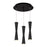 Robson 11-in Black 3-light Multi Pendant | MP42502BK-03