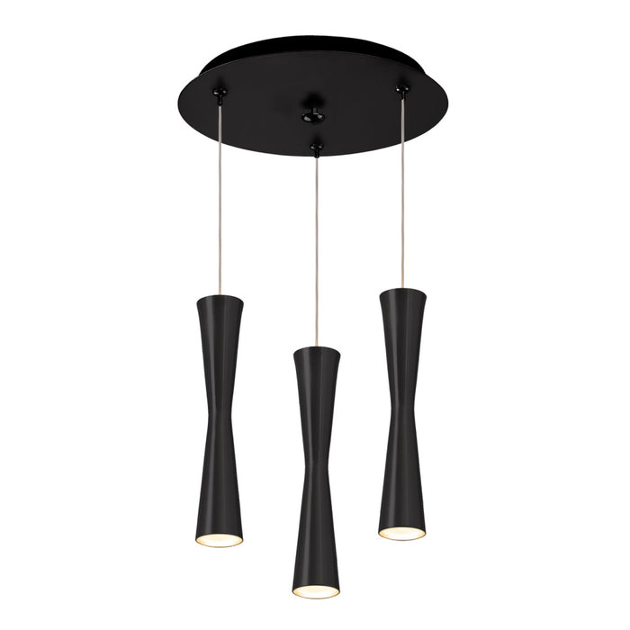 Robson 11-in Black 3-light Multi Pendant | MP42502BK-03