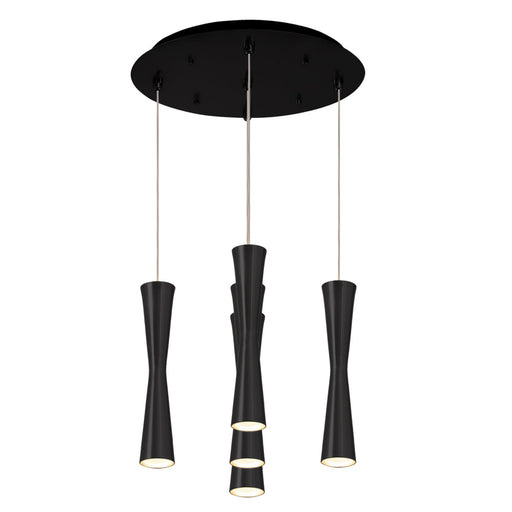Robson 14-in Black 5-light Multi Pendant | MP42502BK-05