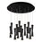 Robson 24-in Black 13-light Multi Pendant | MP42502BK-13