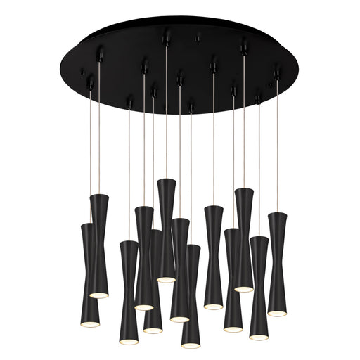 Robson 24-in Black 13-light Multi Pendant | MP42502BK-13