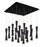 Robson 19-in Black 16-light Multi Pendant | MP42502BK-16