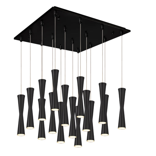 Robson 19-in Black 16-light Multi Pendant | MP42502BK-16