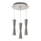 Robson 11-in Brushed Nickel 3-light Multi Pendant | MP42502BN-03
