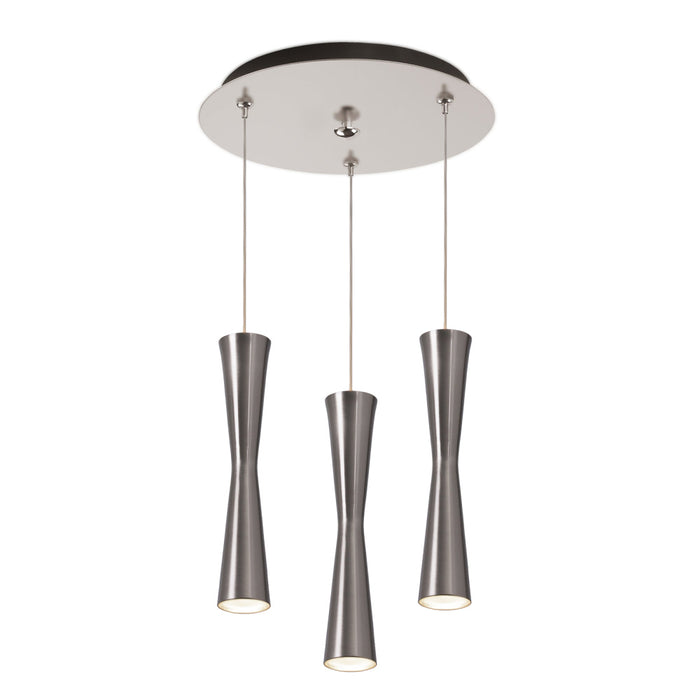 Robson 11-in Brushed Nickel 3-light Multi Pendant | MP42502BN-03