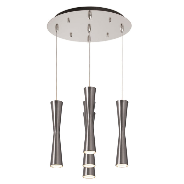 Robson 14-in Brushed Nickel 5-light Multi Pendant | MP42502BN-05