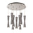 Robson 18-in Brushed Nickel 9-light Multi Pendant | MP42502BN-09