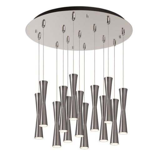 Robson 24-in Brushed Nickel 13-light Multi Pendant | MP42502BN-13