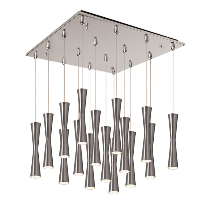 Robson 19-in Brushed Nickel 16-light Multi Pendant | MP42502BN-16