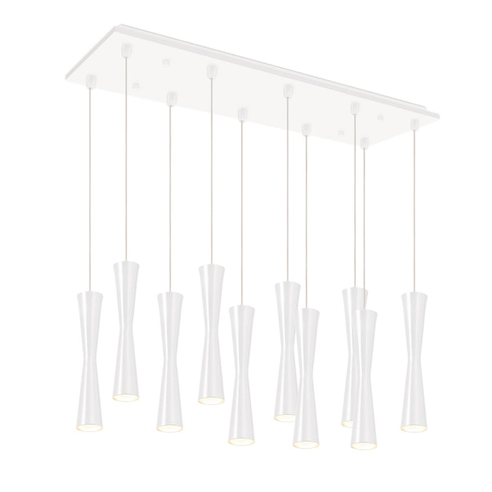 Robson 27-in White 10-light Multi Pendant | MP42502WH-10