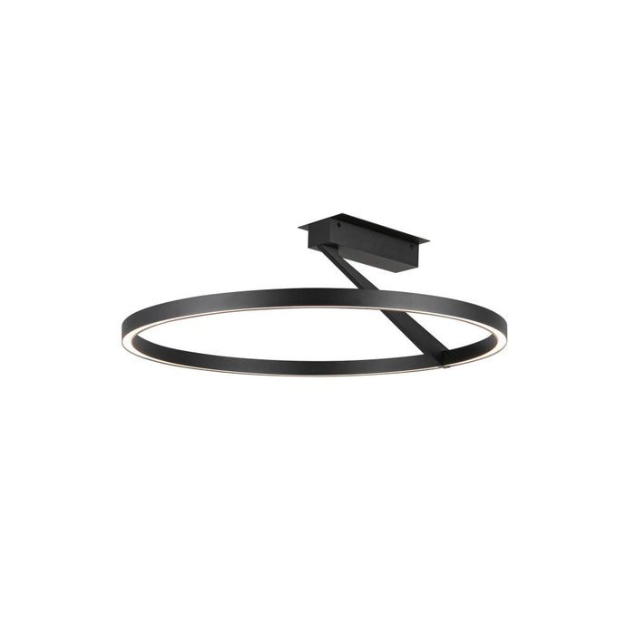 Kuzco Lighting Inc Roda 23-in Black LED Semi-Flush Mount