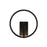 Kuzco Lighting Inc Roda 13-in Black LED Wall Sconce