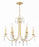 Crystorama Rollins 6 Light Antique Gold Chandelier