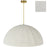 1 Light Aged Brass Pendant W/ Beige Linen Shade | RON-301P-AGB