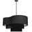 4 Light  Pendant, Mb W/ Bk Shade | ROR-244P-MB-BK