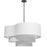 4 Light  Pendant, Mb W/ Wh Shade | ROR-244P-MB-WH