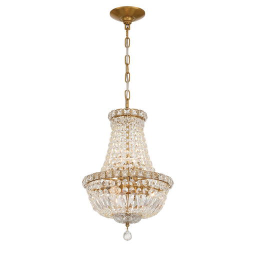Roslyn 12'' Aged Brass Chandelier | ROS-A1006-AG-CL-MWP
