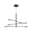 Rotaire 36-in Black Led Chandeliers | CH90136-BK