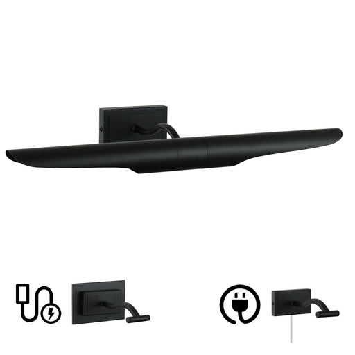 2 Light Matte Black Picture Light | RSN-222PIC-MB