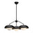 Rubio 28-in Matte Black/opal Matte Glass 3 Lights Chandeliers | CH522328MBOP