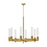 Alora Rue 38-in Brushed Gold 8 Lights Chandeliers