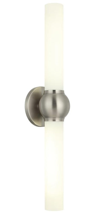 Matteo 2 LT 25"H "PIERCE" BRUSHED NICKEL WALL Sconce