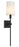 Matteo 1 LT 5.9"W "FAIRBURN" MATTE BLACK WALL Sconce / FABRIC SHADE E12 10W LED