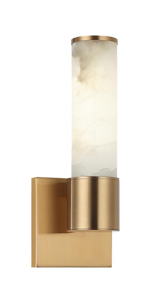 Matteo 1 LT 11.8"H "LONDON" AGED GOLD WALL Sconce E26 LED 10W