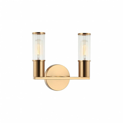 Matteo 2 LT 10"W X H9.5" "Klarice" Wall Sconce - AG - CLear Glass