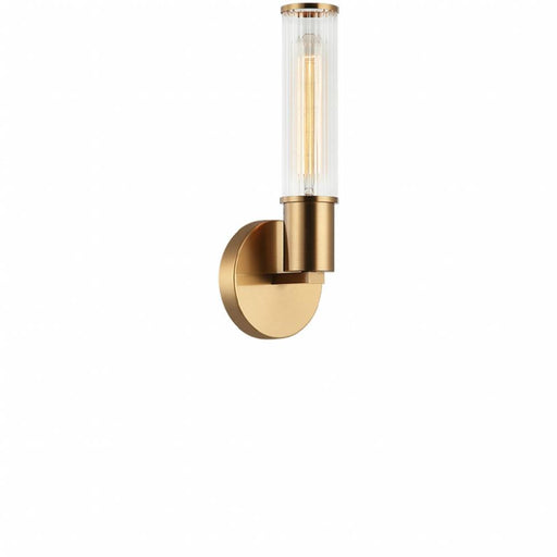Matteo 1 LT 4.3"W X H12" "Klarice" Wall Sconce - AG - Clear Glass