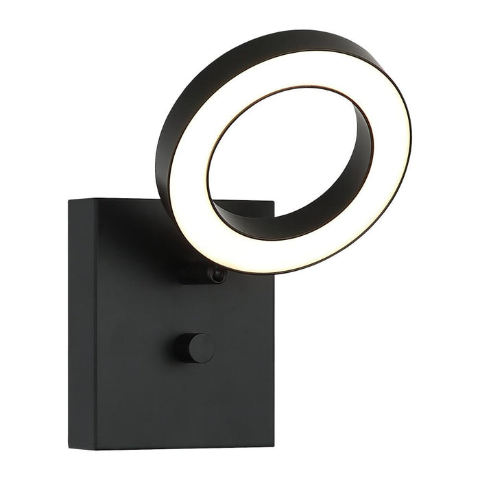 Matteo 1 LT LED "REALM" BLACK WALL Sconce / ACRYLIC SHADE